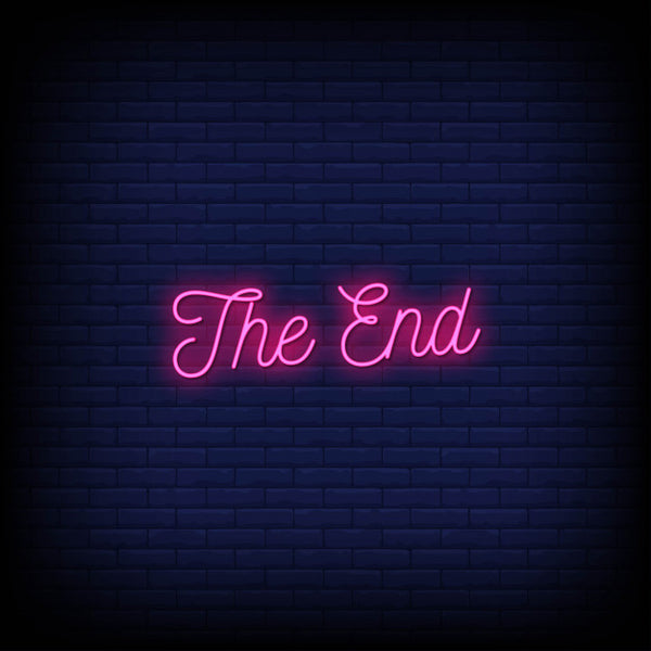 ネオンサイン「THE END」ネオン管 The End Neon Sign — make neon sign