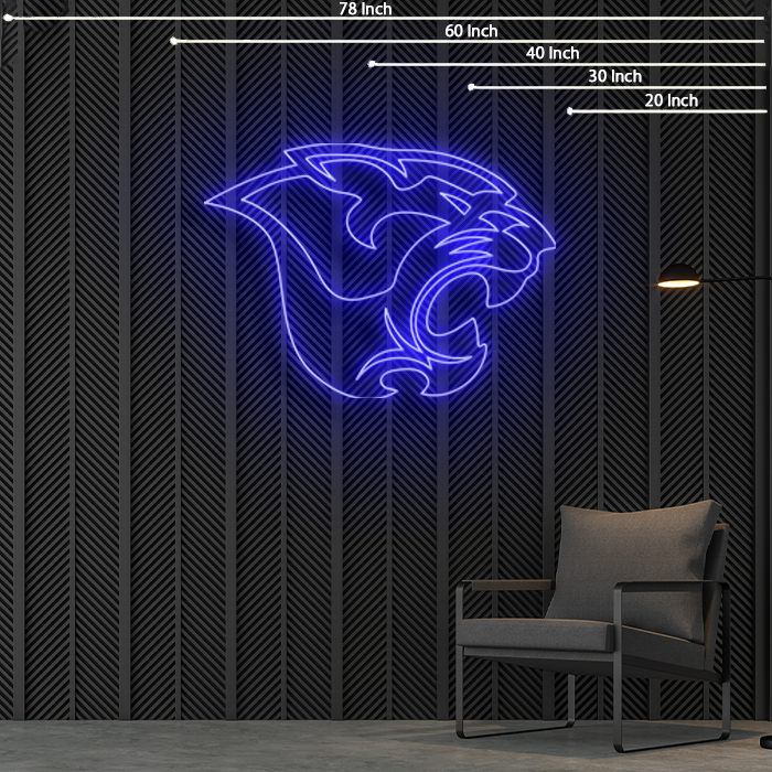 Blue Logo Neon Sign 35x24 inches — make neon sign