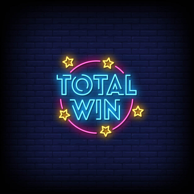 Total Win Neon Sign — make neon sign