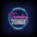Traveling Time Neon Sign