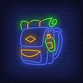 Travelling Backpack Neon Sign Perfect For Your Business