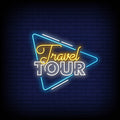 Travel Tour Neon Sign