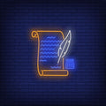United States Declaration Of Independence Neon Sign