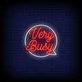 Very Busy Neon Sign