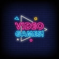 Video Games Neon Sign