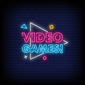 Video Games Neon Sign
