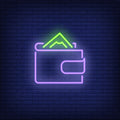 Wallet With Money Neon Sign Perfect For Your Business