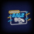 Weekend Sale Neon Sign