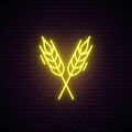 Wheat Spikes Neon Sign