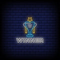 Winner Trophy Neon Sign