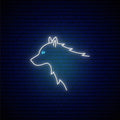 Wolf Head Neon Sign