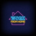 Work From Home Neon Sign