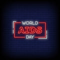 World Aids Day Neon Sign