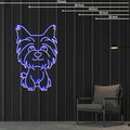Yorkie Dog Neon Sign
