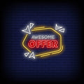 Awesome Offer Neon Sign