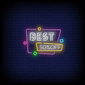 Best 50 Off Neon Sign Perfect For Shop & Store