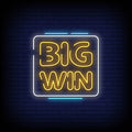 Big Win Neon Sign
