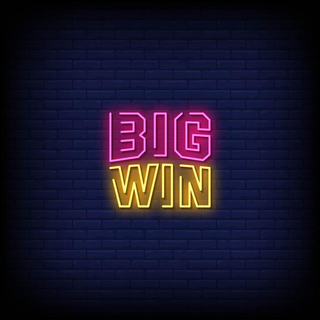 Big Win Neon Sign — make neon sign