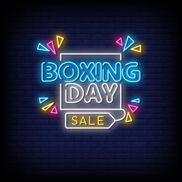 Boxing Day Neon Sign — make neon sign
