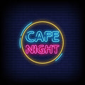 Cafe Night Neon Sign