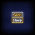Click Here Neon Sign