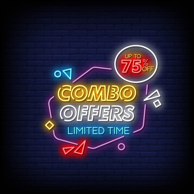 Combo Offer Neon Sign — make neon sign