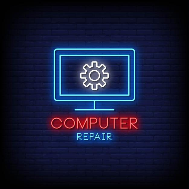 Computer Repair Signs Computer Repair Tools And Warning Sign 67481539