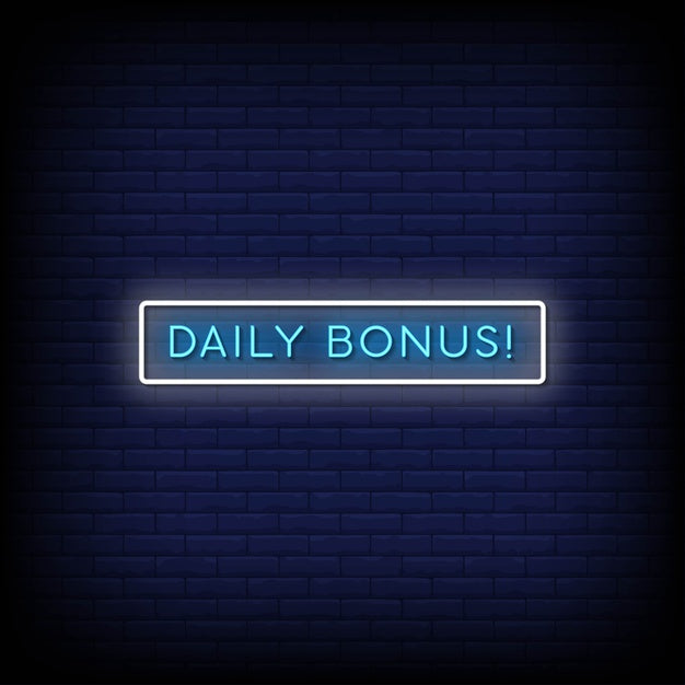 Bonus Sign Led Daily Bonus Neon Sign — make neon sign