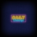 Daily Challenge Neon Sign