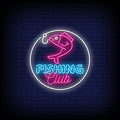Fishing Club Neon Sign