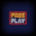 Free Play Neon Sign