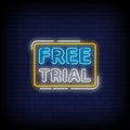 Free Trial Neon Sign