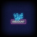 Gift Discount Neon Sign