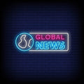 Global News Neon Sign