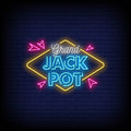 Grand Jackpot Neon Sign