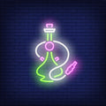 Green And Pink Hookah Neon Sign