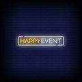 Happy Event Neon Sign