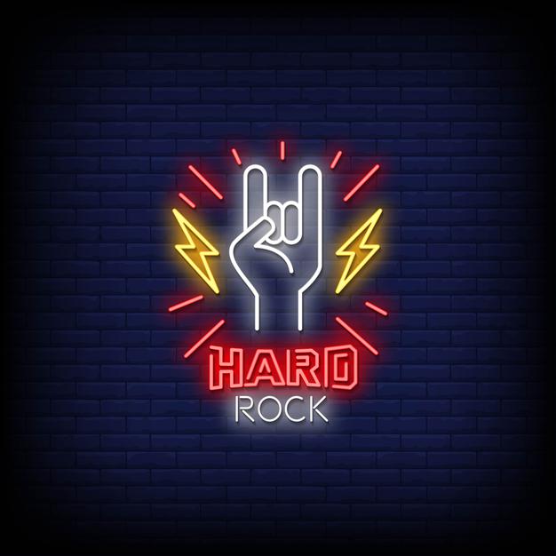 Hard Rock Neon Sign — make neon sign