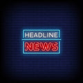 Headline News Neon Sign