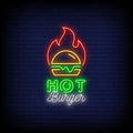 Hot Burger Neon Sign