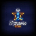 Karaoke Star Neon Sign