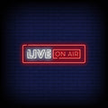 Live On Air Neon Sign