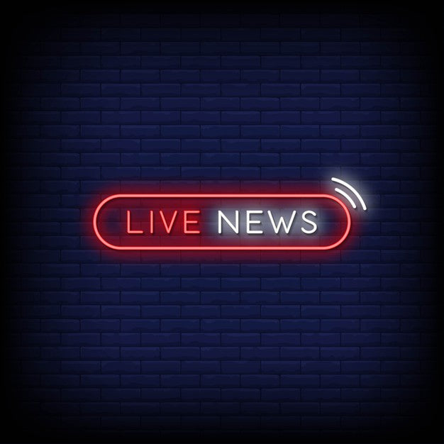 Live News Neon Sign — make neon sign