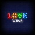 Love Wins Neon Sign