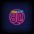 Made in the 80's Multicolor Neon Sign - Pink Neon Sign