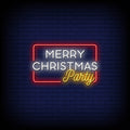 Merry Christmas Party Neon Sign