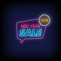 Mid Year Sale Neon Sign