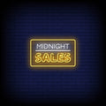 Midnight Sale Neon Sign