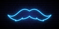 Mustache Neon Sign