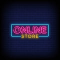 Online Store Multicolor Neon Sign - Neon Pink Aesthetic